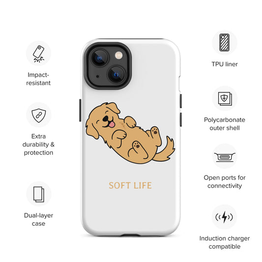 Etui na telefon Soft Life — Golden Retriever - Phone Case dla miłośników psów - HauHau Style