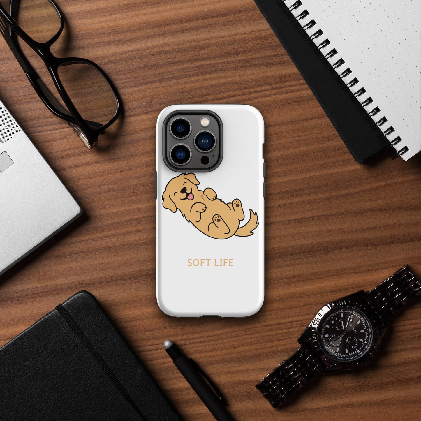 Etui na telefon Soft Life — Golden Retriever - Phone Case dla miłośników psów - HauHau Style