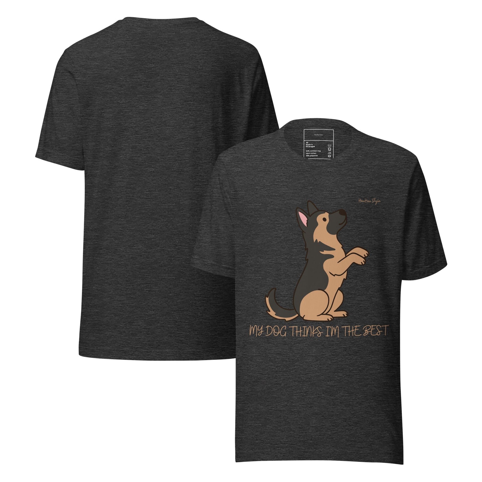 HauHau Style – Koszulka Najlepszy Człowiek - T-Shirt dla miłośników psów - HauHau Style