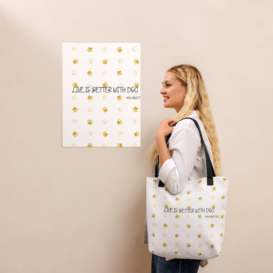 HauHau Style – Torba Życie Jest Lepsze - Tote Bag dla miłośników psów - HauHau Style
