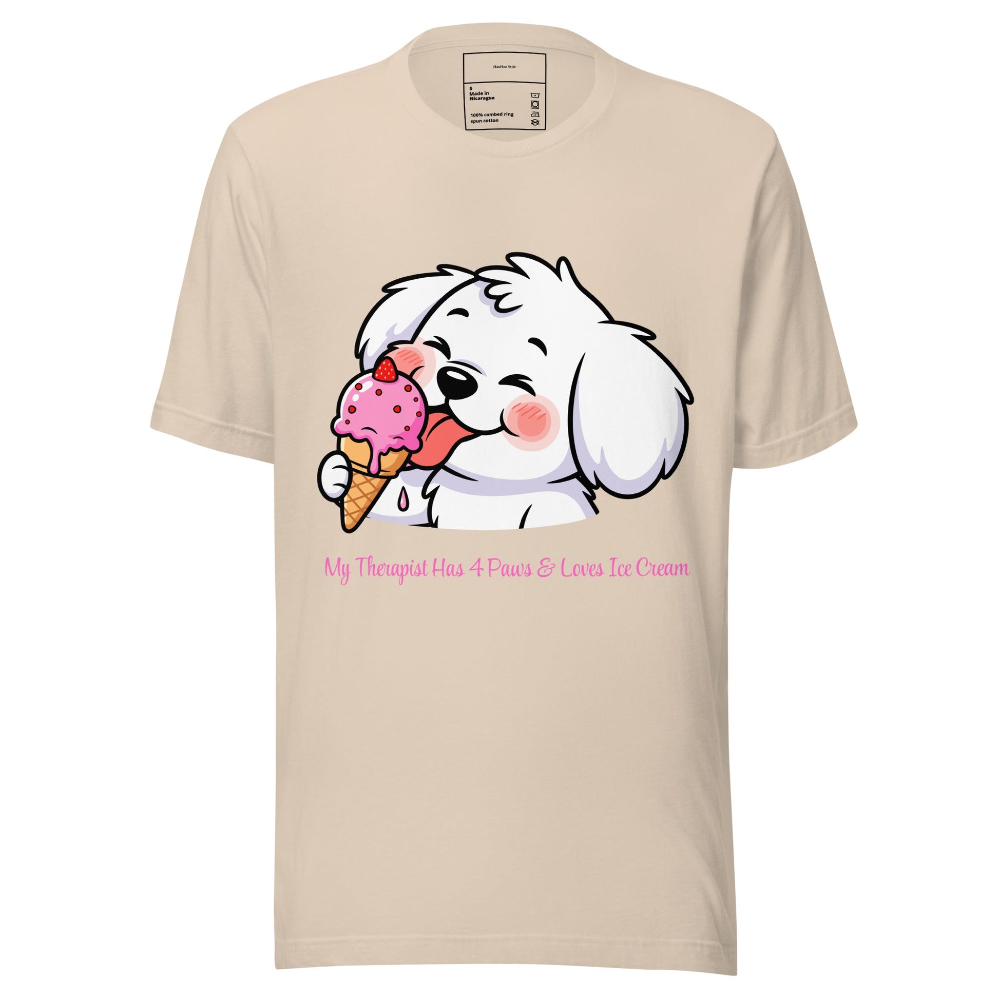 Ice Cream & Dogs — Koszulka dla Łasuchów i Psich Mam - T-Shirt dla miłośników psów - HauHau Style