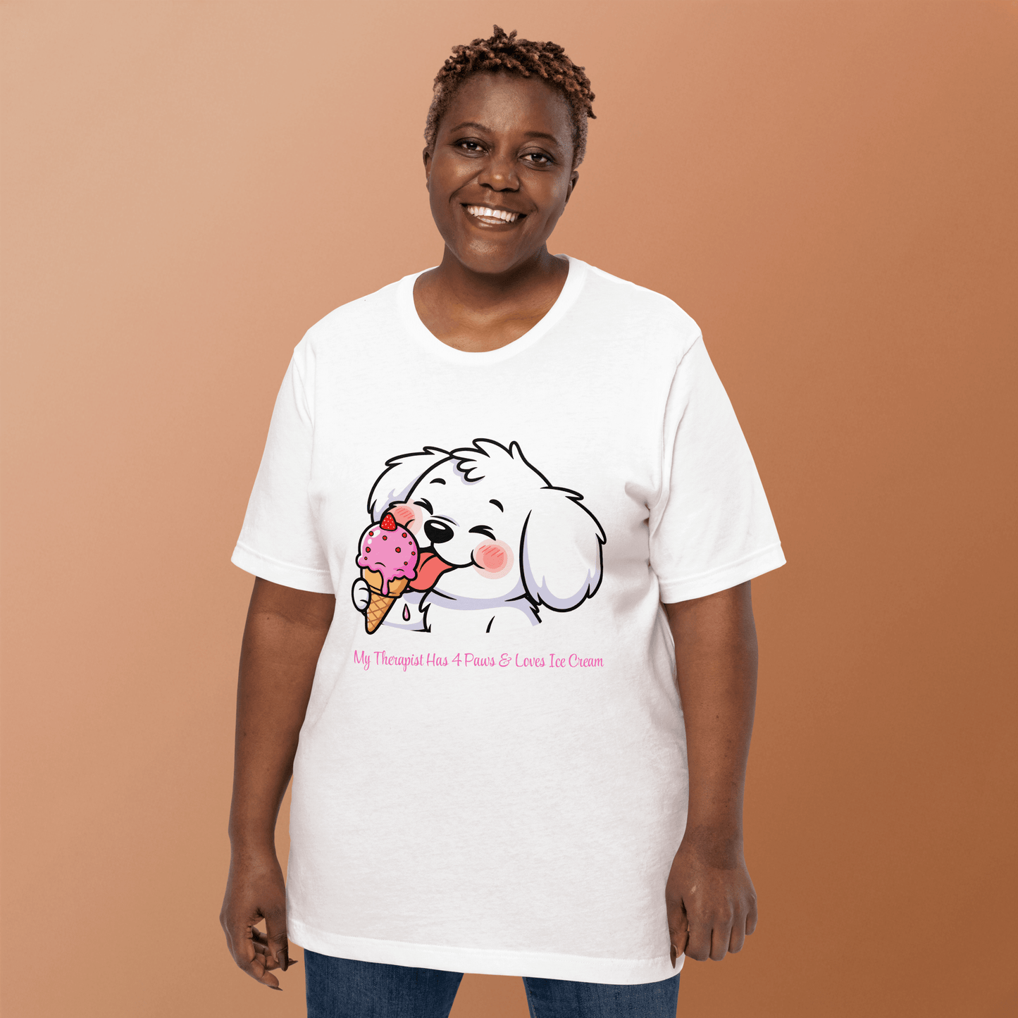 Ice Cream & Dogs — Koszulka dla Łasuchów i Psich Mam - T-Shirt dla miłośników psów - HauHau Style