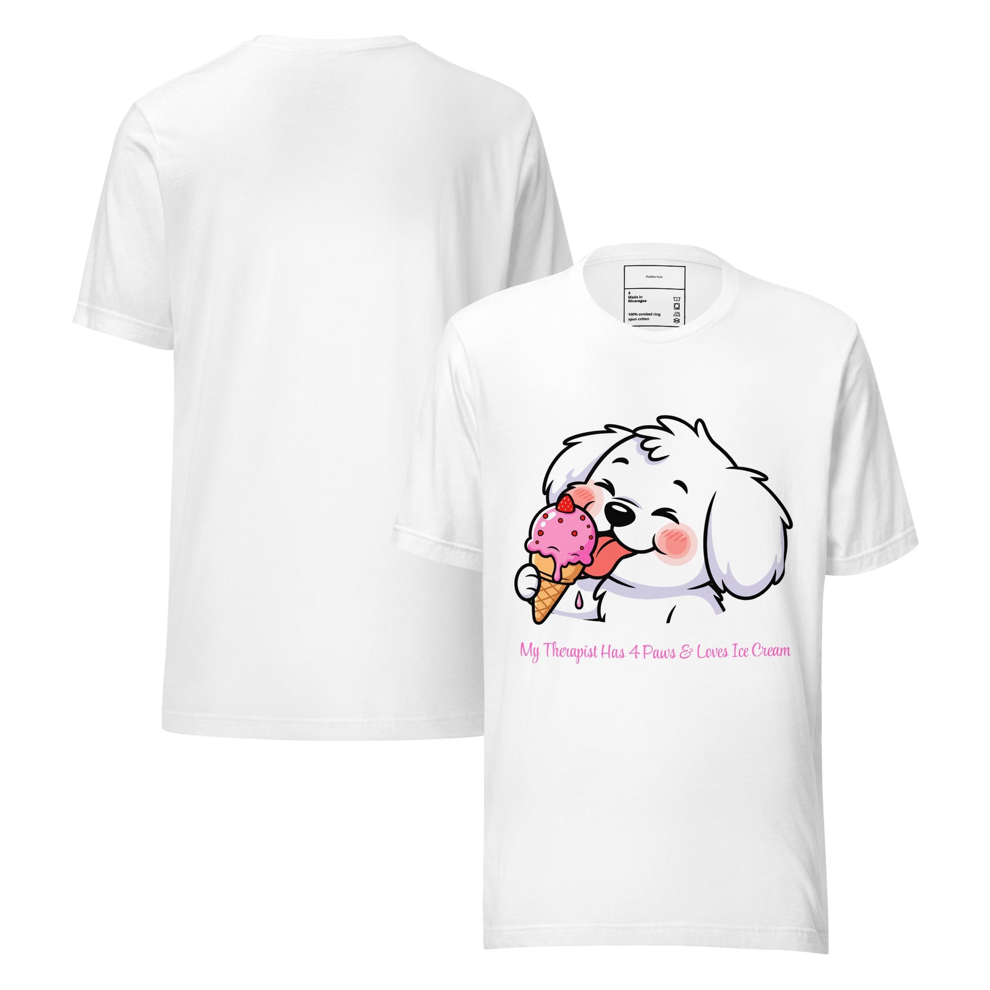 Ice Cream & Dogs — Koszulka dla Łasuchów i Psich Mam - T-Shirt dla miłośników psów - HauHau Style