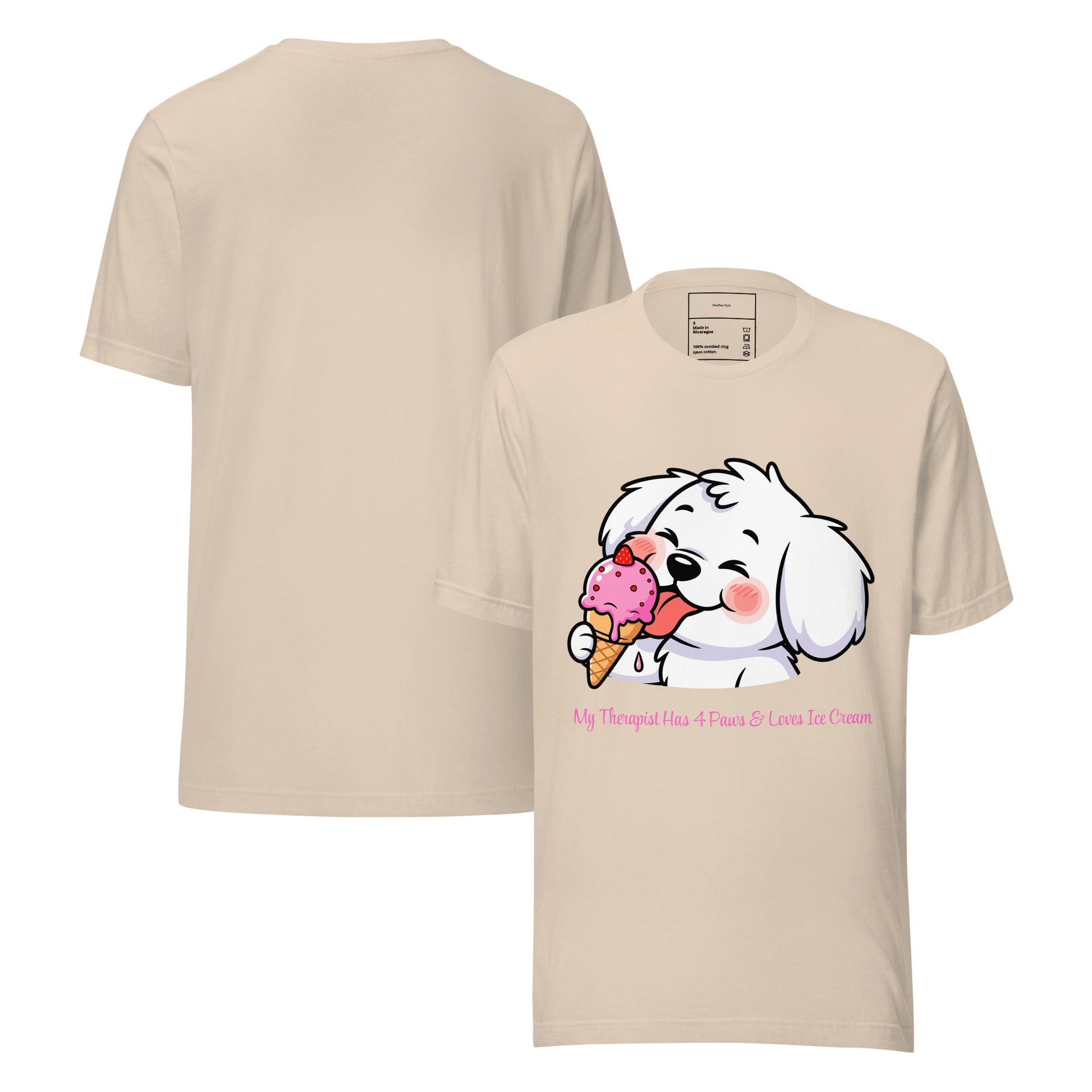 Ice Cream & Dogs — Koszulka dla Łasuchów i Psich Mam - T-Shirt dla miłośników psów - HauHau Style