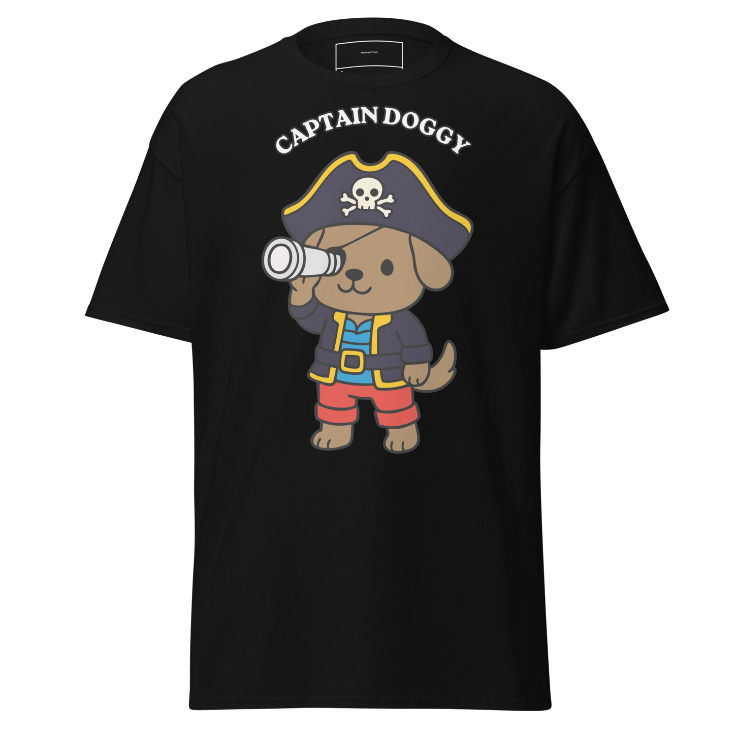 Koszulka Kapitan Doggy - T-Shirt dla miłośników psów - HauHau Style