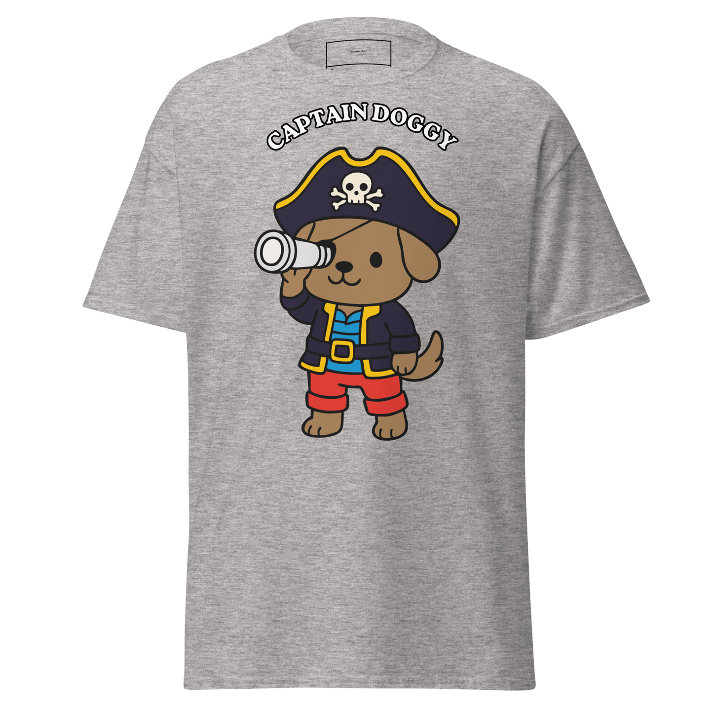 Koszulka Kapitan Doggy - T-Shirt dla miłośników psów - HauHau Style