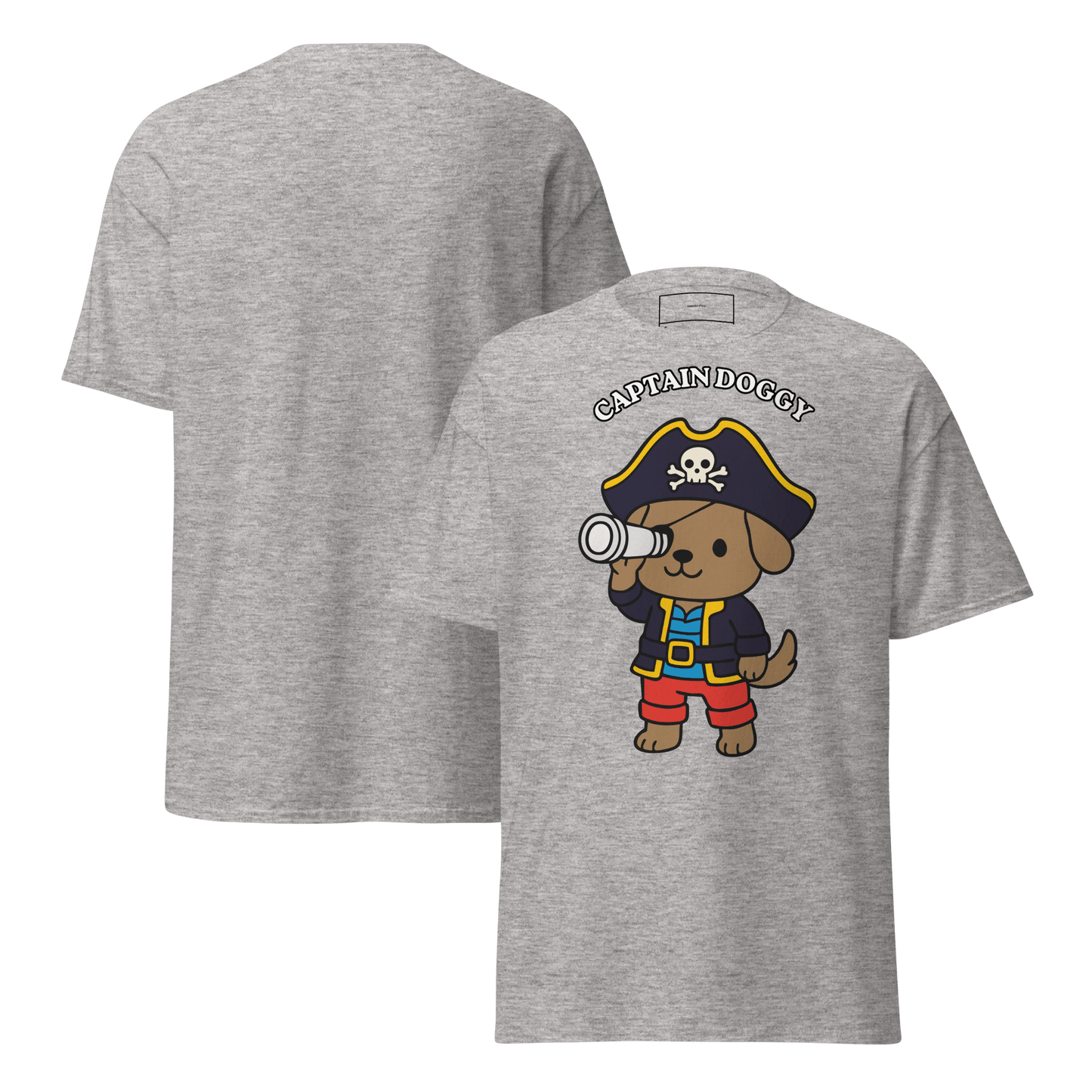 Koszulka Kapitan Doggy - T-Shirt dla miłośników psów - HauHau Style