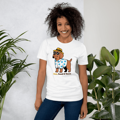 Koszulka Letnia dla Psiarzy Sun & Paws — T-Shirt dla Miłośników Psów - T-Shirt dla miłośników psów - HauHau Style