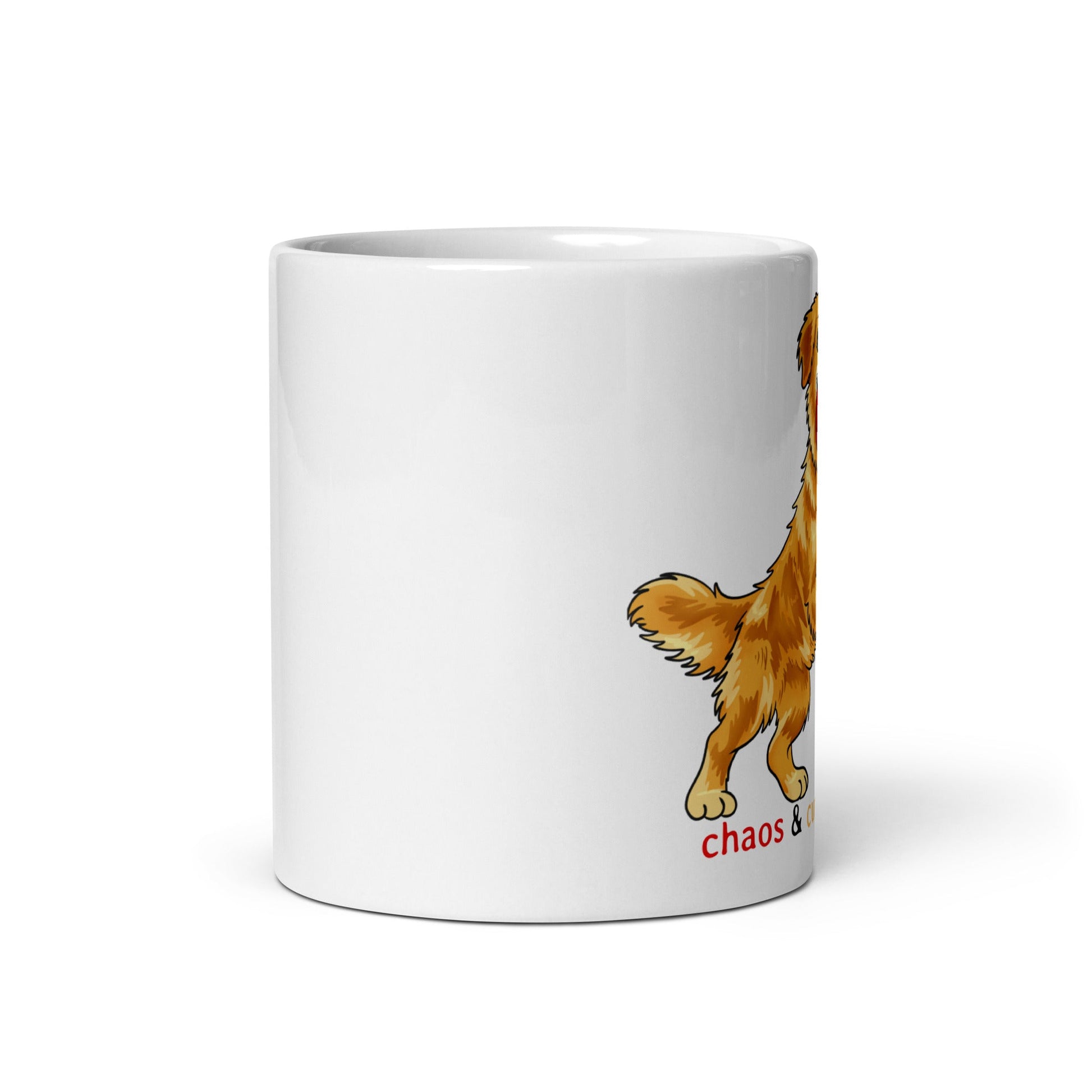 Kubek Chaos & Cuddles — Golden Retriever - Mug dla miłośników psów - HauHau Style
