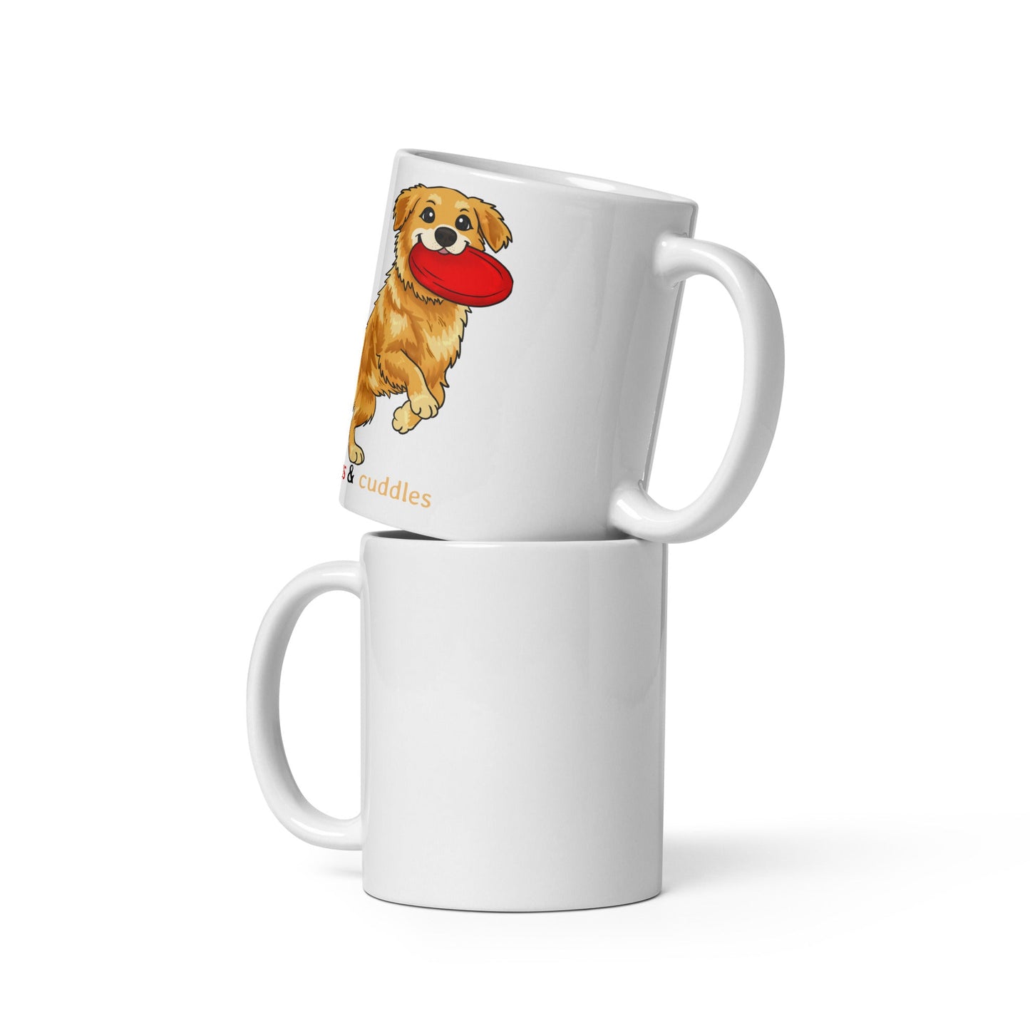 Kubek Chaos & Cuddles — Golden Retriever - Mug dla miłośników psów - HauHau Style