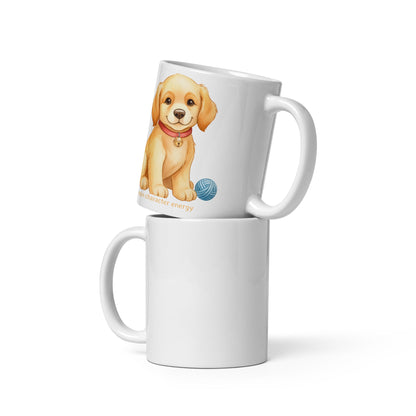 Kubek Main Character Energy — Golden Retriever - Mug dla miłośników psów - HauHau Style