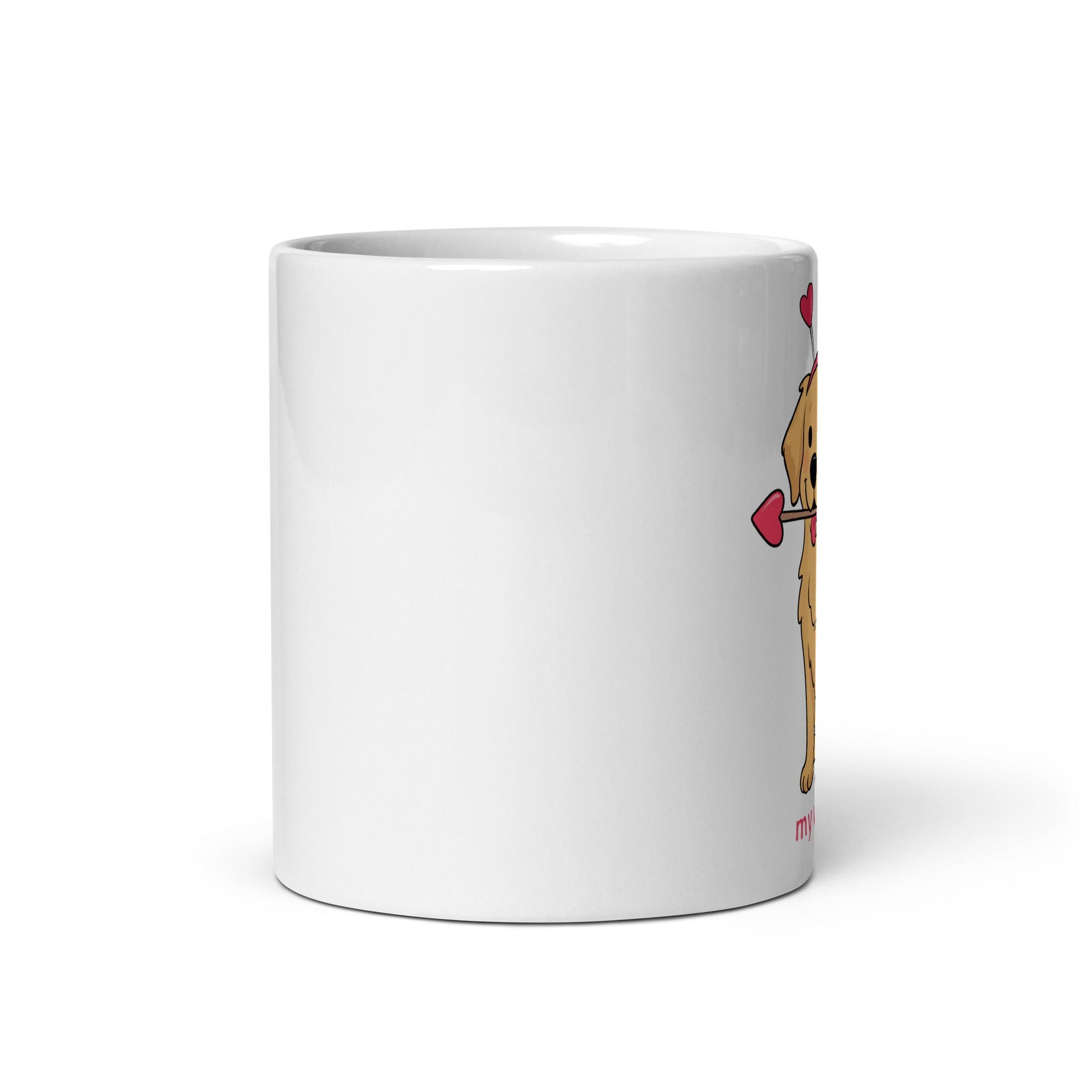 Kubek My Valentine — Golden Retriever - Mug dla miłośników psów - HauHau Style