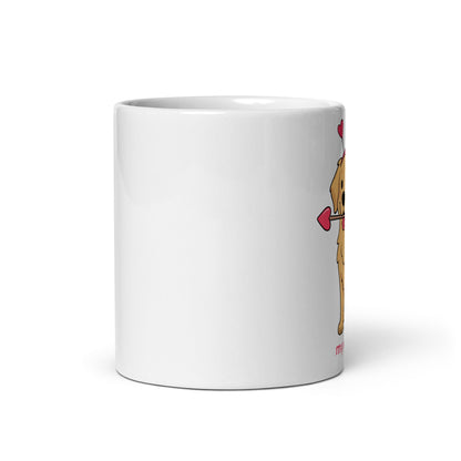 Kubek My Valentine — Golden Retriever - Mug dla miłośników psów - HauHau Style