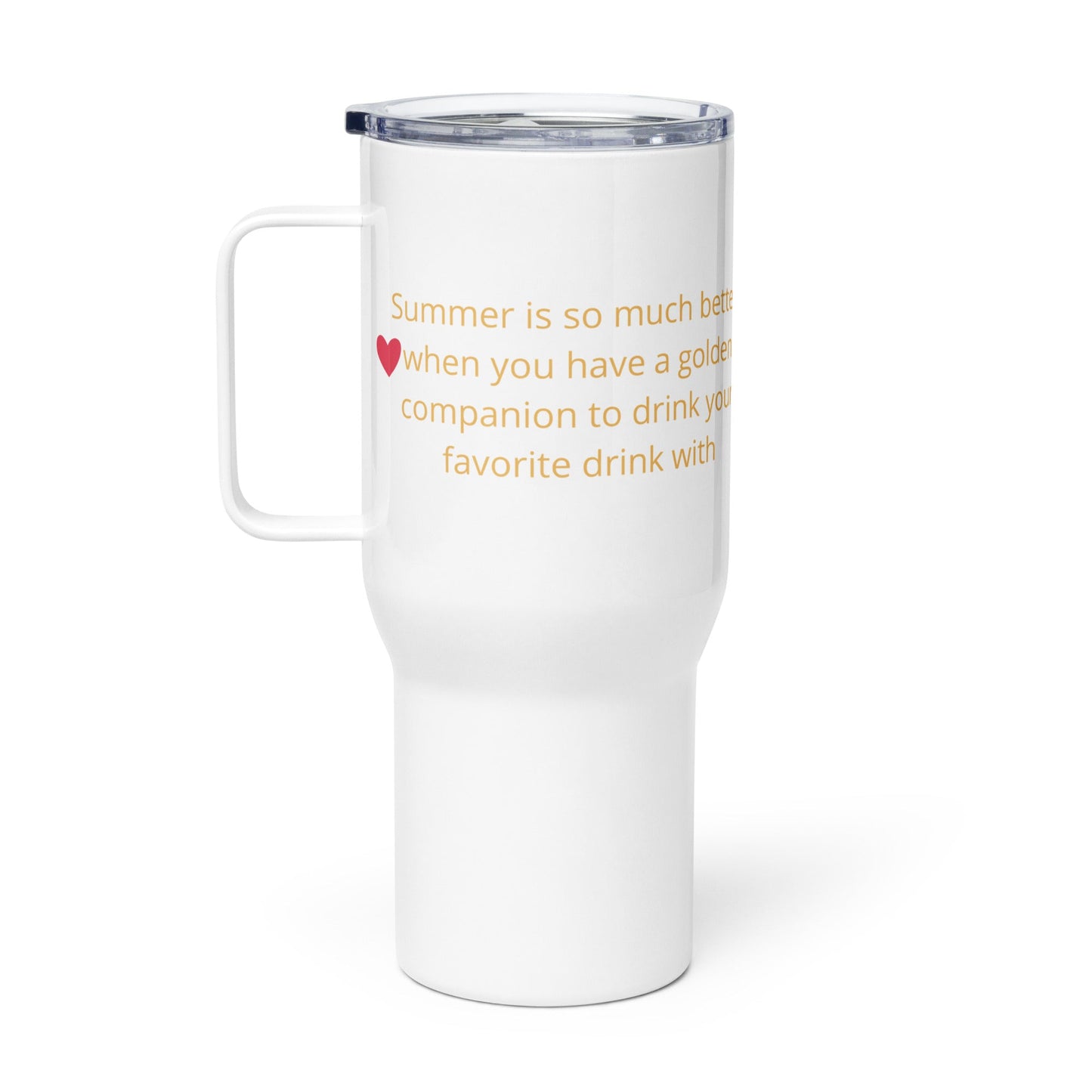 Lato jest Lepsze z Goldenem — Kubek Termiczny dla Miłośników Psów - Mug dla miłośników psów - HauHau Style