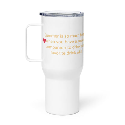 Lato jest Lepsze z Goldenem — Kubek Termiczny dla Miłośników Psów - Mug dla miłośników psów - HauHau Style