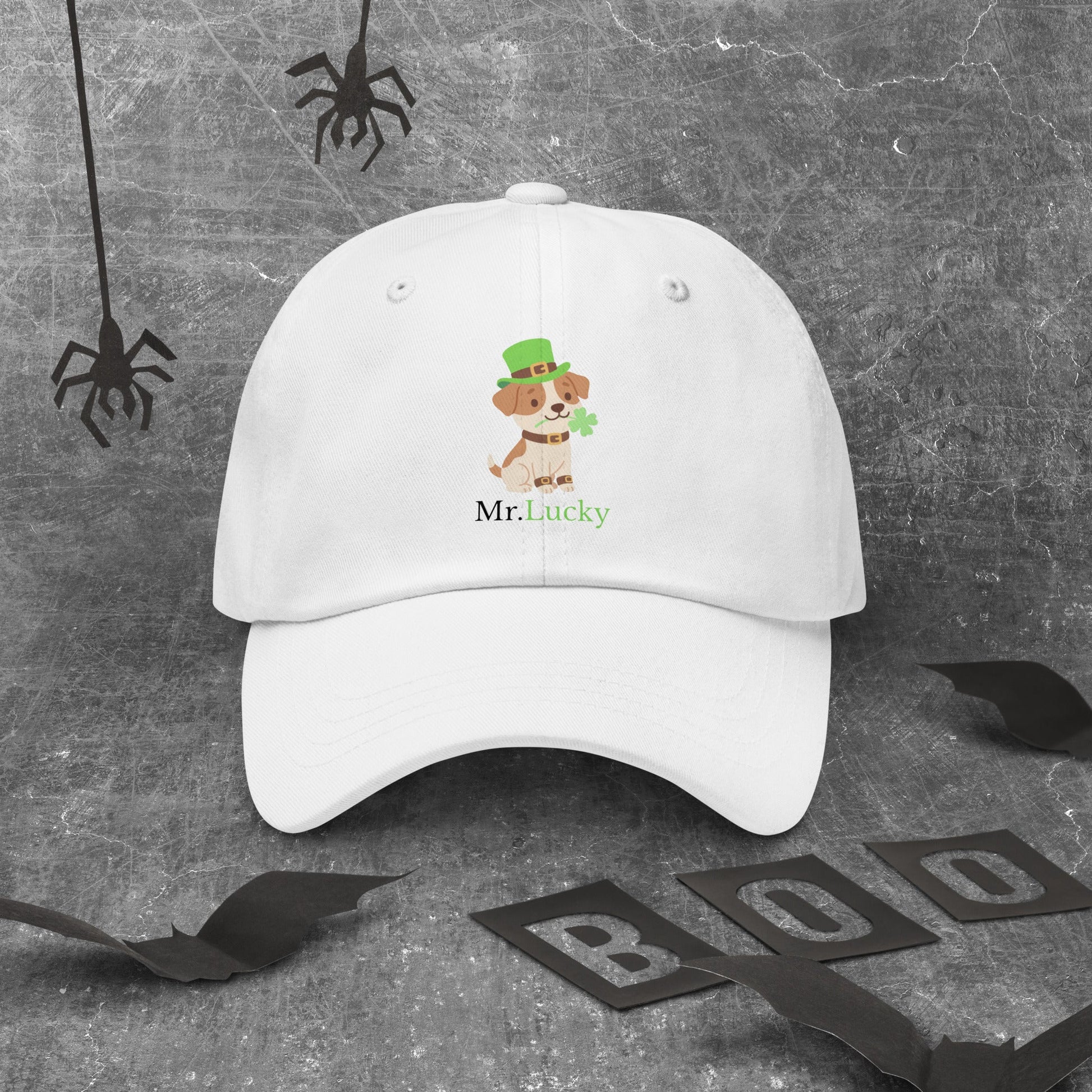 Mr. Lucky — Psia Czapka z Koniczynką - Hat dla miłośników psów - HauHau Style