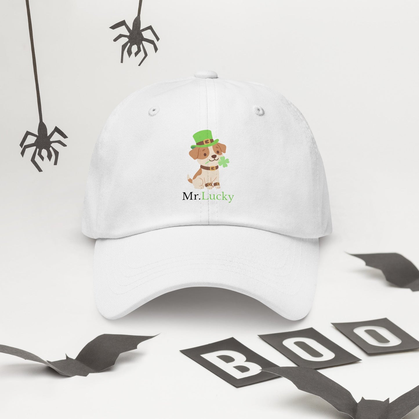 Mr. Lucky — Psia Czapka z Koniczynką - Hat dla miłośników psów - HauHau Style