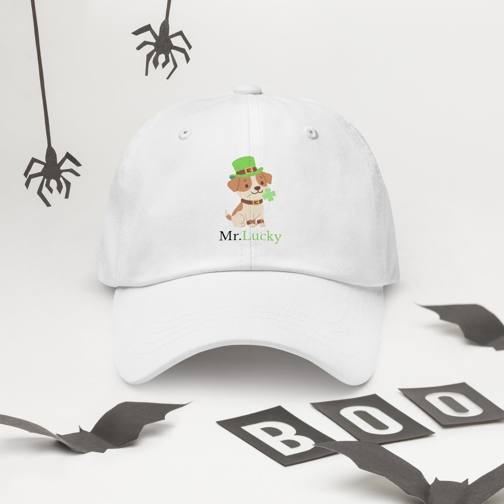 Mr. Lucky — Psia Czapka z Koniczynką - Hat dla miłośników psów - HauHau Style