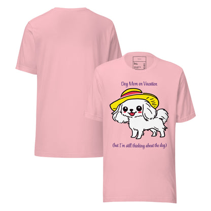 Psia Mama na Wakacjach — Koszulka dla Oddanych Opiekunek - T-Shirt dla miłośników psów - HauHau Style