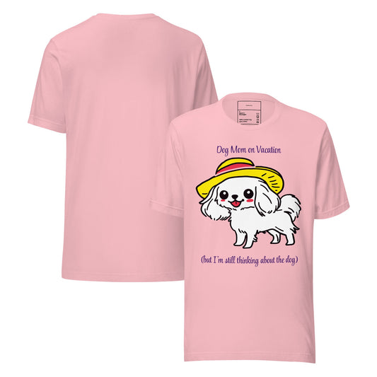 Psia Mama na Wakacjach — Koszulka dla Oddanych Opiekunek - T-Shirt dla miłośników psów - HauHau Style