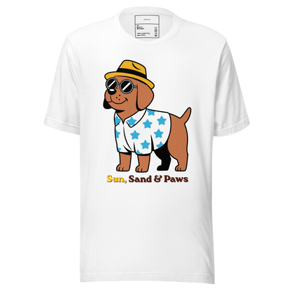 Sun & Paws — Letnia Koszulka dla Psich Przyjaciół - T-Shirt dla miłośników psów - HauHau Style