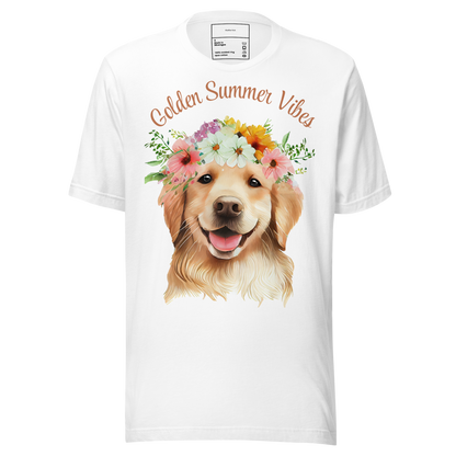 Golden Summer Vibes — Letnia Koszulka z Golden Retrieverem