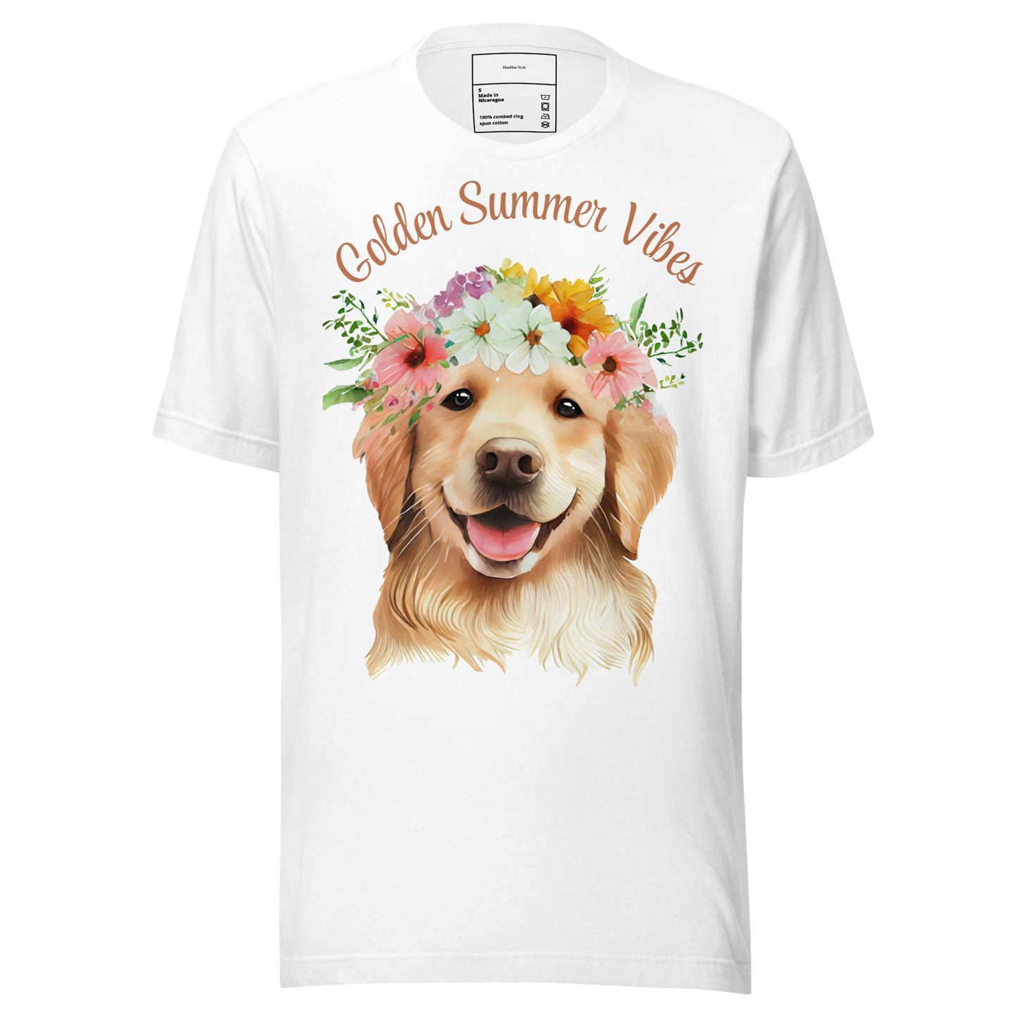 Golden Summer Vibes — Letnia Koszulka z Golden Retrieverem